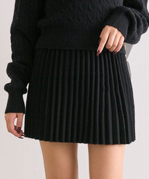 OLIVE des OLIVE | 【SETUPアイテム】ニットプリーツスカート(スカート)