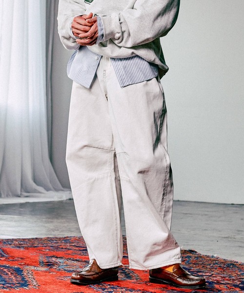 RAGEBLUE（レイジブルー）の「【セットアップ対応】12オンス/デニムカーブバレルパンツ（デニムパンツ・メンズ・ネイビー/ホワイト/グレー/ブルー・SMALL/MEDIUM/LARGE）」の8枚目の写真