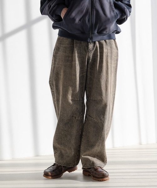 RAGEBLUE（レイジブルー）の「【セットアップ対応】12オンス/デニムカーブバレルパンツ（デニムパンツ・メンズ・ネイビー/ホワイト/グレー/ブルー・SMALL/MEDIUM/LARGE）」の18枚目の写真