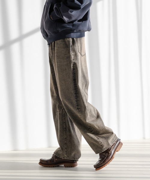 RAGEBLUE（レイジブルー）の「【セットアップ対応】12オンス/デニムカーブバレルパンツ（デニムパンツ・メンズ・ネイビー/ホワイト/グレー/ブルー・SMALL/MEDIUM/LARGE）」の19枚目の写真