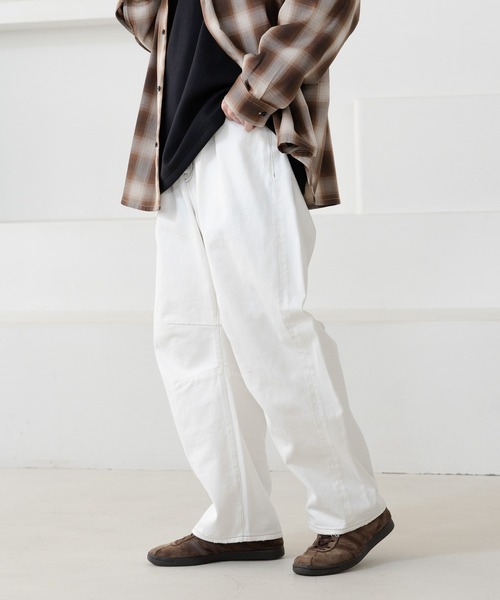 RAGEBLUE（レイジブルー）の「【セットアップ対応】12オンス/デニムカーブバレルパンツ（デニムパンツ・メンズ・ネイビー/ホワイト/グレー/ブルー・SMALL/MEDIUM/LARGE）」の16枚目の写真