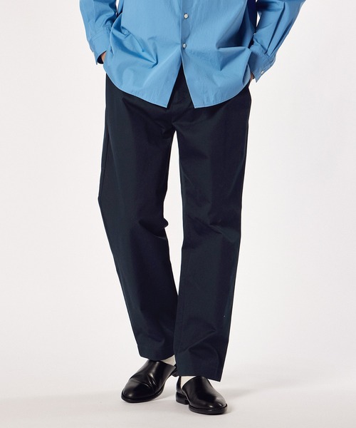 LANVIN en Bleu（ランバンオンブルー）の「【LANVIN en Bleu ESSENTIAL】MONDOVI / ワイドテーパード チノパンツ（チノパンツ・メンズ・ネイビー/ベージュ・SMALL/MEDIUM/LARGE/X-LARGE）」の6枚目の写真