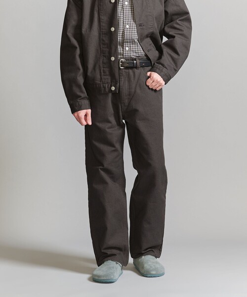 H BEAUTY&YOUTH ストレートパンツ　ブラック（定価約40,000円) Pants｜BOTTOMS｜エイチ ビューティー＆ユース（H BEAUTY&YOUTH