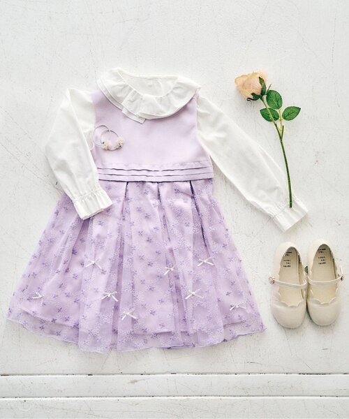 apres les cours（アプレレクール）の「スカラップパンプス（パンプス・キッズ・アイボリー/ブラック・20/19/18/17/16/15 /14）」の4枚目の写真