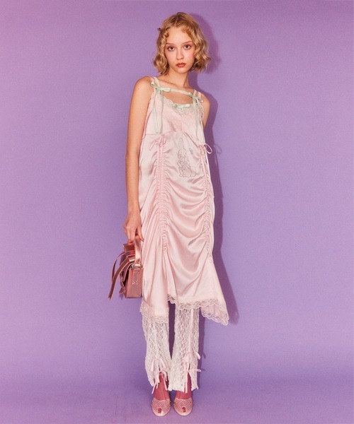 Candy Stripper(キャンディストリッパー)の「RHINESTONE BUNNY LINGERIE ドレス(ワンピース・レディース・ブラック/アイボリー/ダークブラウン/ピンク・FREE)」の11枚目の写真