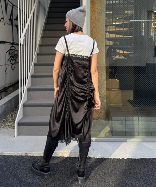 Candy Stripper(キャンディストリッパー)の「RHINESTONE BUNNY LINGERIE ドレス(ワンピース・レディース・ブラック/アイボリー/ダークブラウン/ピンク・FREE)」の16枚目の写真