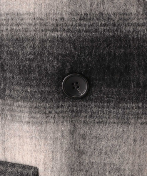 GLOBAL WORK（グローバルワーク）の「シャギーWジャケットコート/286009（チェスターコート・レディース・ベージュ/チェック/チャコール・MEDIUM/LARGE）」の6枚目の写真