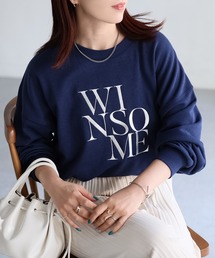 WINSOME刺繍レタリングロゴスウェット