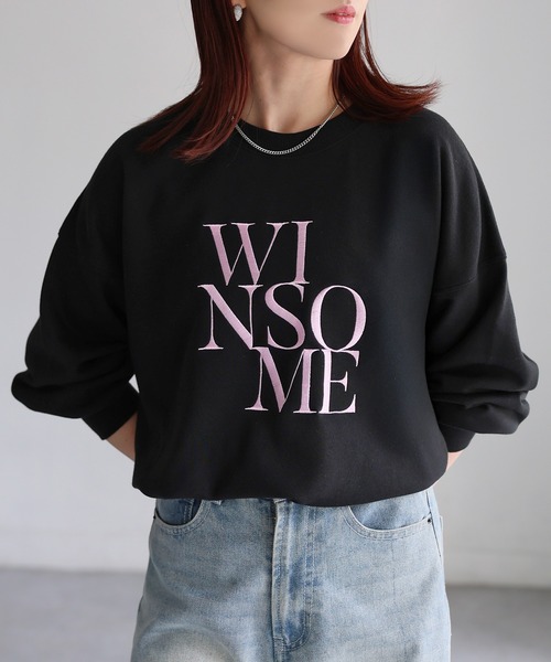 セール】WINSOME刺繍レタリングロゴスウェット（スウェット