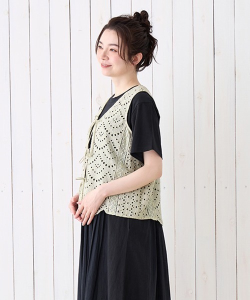 チチカカ(チチカカ)の「Shanti Shanti リカーモ2WAYトップス【WEB限定】(シャツ/ブラウス・レディース・ブルー/チャコールグレー/オリーブ・FREE)」の14枚目の写真