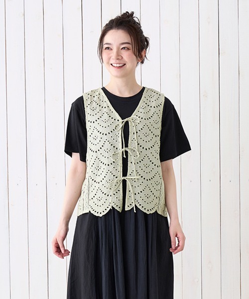 チチカカ(チチカカ)の「Shanti Shanti リカーモ2WAYトップス【WEB限定】(シャツ/ブラウス・レディース・ブルー/チャコールグレー/オリーブ・FREE)」の13枚目の写真