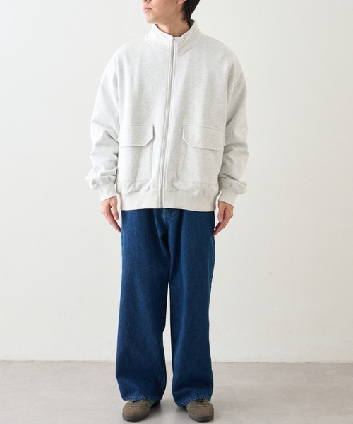 CIAOPANIC TYPY（チャオパニックティピー）の「【ユニセックス】ビックシルエットスタンドジップスウェットブルゾン（ブルゾン・メンズ・ライトグレー/チャコールグレー/ベージュ・MEDIUM/LARGE）」の20枚目の写真