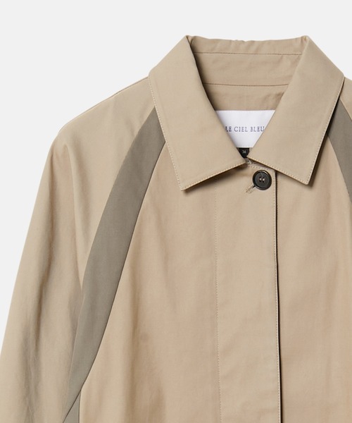 LE CIEL BLEU（ルシェルブルー）の「カラースキームカーコート / Color Scheme Car Coat（その他アウター・レディース・ベージュ/ブルー・36）」の17枚目の写真