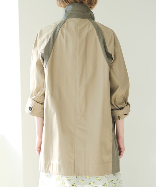 LE CIEL BLEU（ルシェルブルー）の「カラースキームカーコート / Color Scheme Car Coat（その他アウター・レディース・ベージュ/ブルー・36）」の19枚目の写真