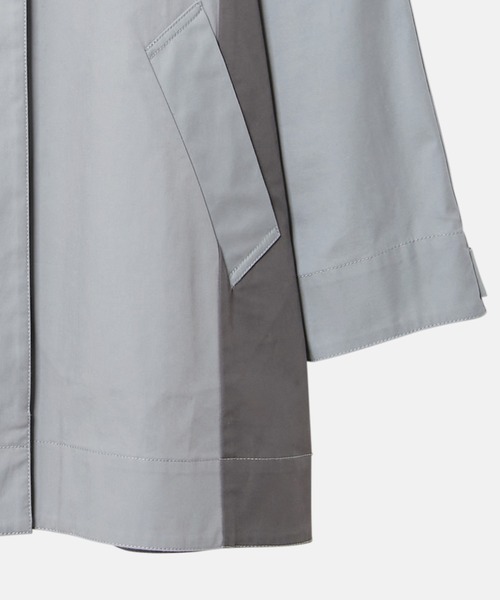 LE CIEL BLEU（ルシェルブルー）の「カラースキームカーコート / Color Scheme Car Coat（その他アウター・レディース・ベージュ/ブルー・36）」の3枚目の写真