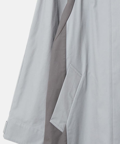 LE CIEL BLEU（ルシェルブルー）の「カラースキームカーコート / Color Scheme Car Coat（その他アウター・レディース・ベージュ/ブルー・36）」の4枚目の写真