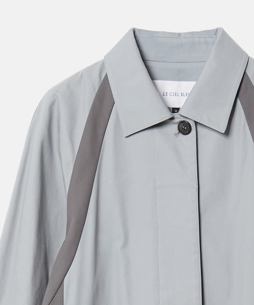 LE CIEL BLEU（ルシェルブルー）の「カラースキームカーコート / Color Scheme Car Coat（その他アウター・レディース・ベージュ/ブルー・36）」の5枚目の写真