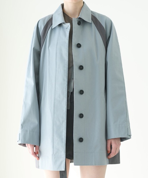 LE CIEL BLEU（ルシェルブルー）の「カラースキームカーコート / Color Scheme Car Coat（その他アウター・レディース・ベージュ/ブルー・36）」の10枚目の写真