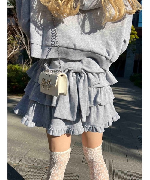 PHILLY（フィリー）の「【PHILLY】ビッグリボンスウェットミニスカート（スカート・レディース・ブラック/グレー/ホワイト・FREE）」の20枚目の写真