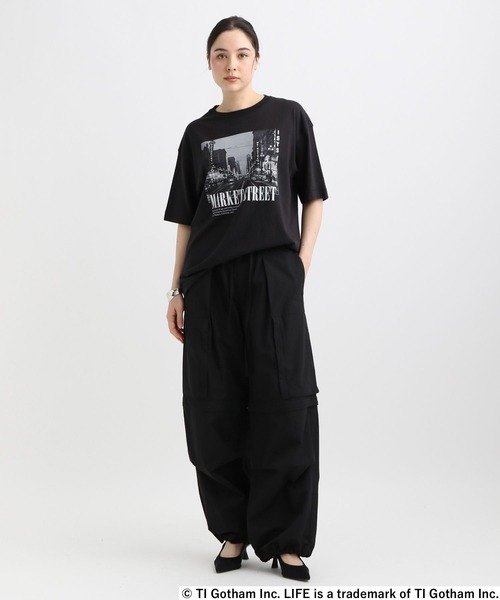 GOOD ROCK SPEED(グッドロックスピード)の「【GOOD ROCK SPEED】LIFEフォトTシャツ(Tシャツ/カットソー・レディース・ブラック・FREE)」の2枚目の写真