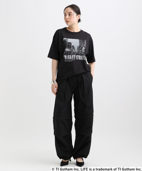GOOD ROCK SPEED(グッドロックスピード)の「【GOOD ROCK SPEED】LIFEフォトTシャツ(Tシャツ/カットソー・レディース・ブラック・FREE)」の3枚目の写真