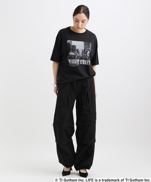 GOOD ROCK SPEED(グッドロックスピード)の「【GOOD ROCK SPEED】LIFEフォトTシャツ(Tシャツ/カットソー・レディース・ブラック・FREE)」の4枚目の写真