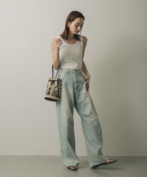 SENSE OF PLACE by URBAN RESEARCH（センスオブプレイスバイアーバンリサーチ）の「コードシシュウバッグ（ショルダーバッグ・レディース・ベージュ/ブラック・ONE）」の6枚目の写真