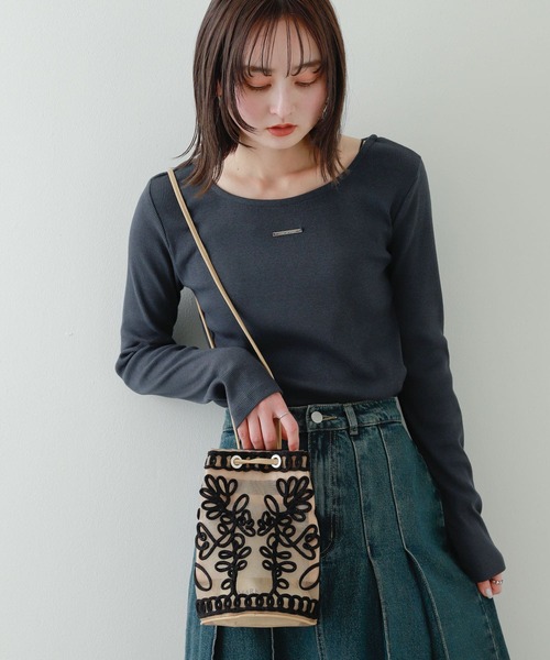 SENSE OF PLACE by URBAN RESEARCH（センスオブプレイスバイアーバンリサーチ）の「コードシシュウバッグ（ショルダーバッグ・レディース・ベージュ/ブラック・ONE）」の15枚目の写真