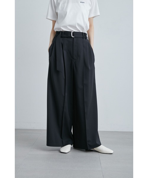 MIESROHE（ミースロエ）の「ストレッチ3タックワイドパンツ（その他
