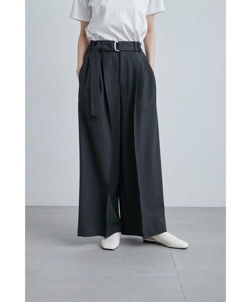 MIESROHE（ミースロエ）の「ストレッチ3タックワイドパンツ（その他