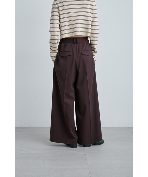 新品【MIESROHE ミースロエ】ワイド　ハーフ パンツ　ガウチョ　タック　黒 ボトムス｜MIESROHE（ミースロエ）公式サイト