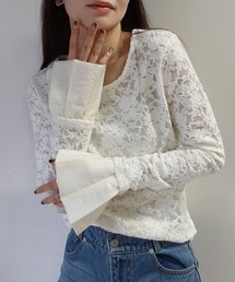 CORNERS | キャンディスリーブレーストップス(Tシャツ/カットソー)