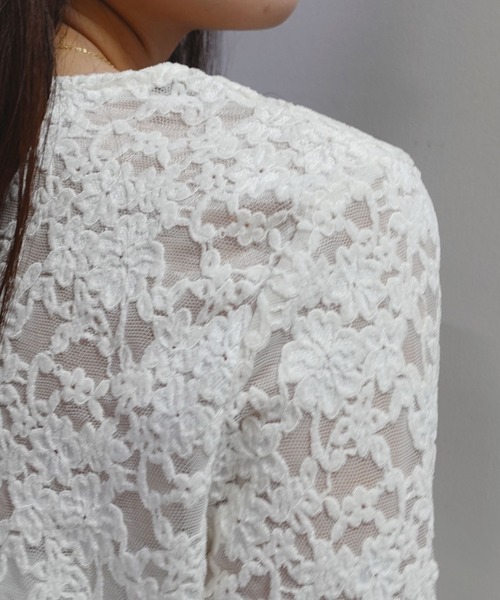 CORNERS(コーナーズ)の「キャンディスリーブレーストップス(Tシャツ/カットソー・レディース・ホワイト/ブラック・M)」の10枚目の写真