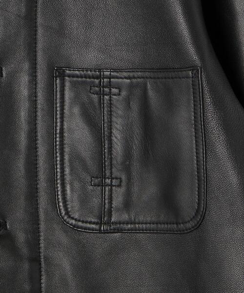 schott（ショット）の「Schott/ショット/LAMB LEATHER COVERALL JACKET/ラムレザー カバーオール ジャケット（ライダースジャケット・メンズ・ブラック・2XL/XL/L/M/S）」の21枚目の写真