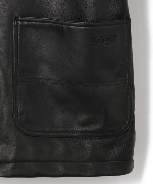 schott（ショット）の「Schott/ショット/LAMB LEATHER COVERALL JACKET/ラムレザー カバーオール ジャケット（ライダースジャケット・メンズ・ブラック・2XL/XL/L/M/S）」の22枚目の写真
