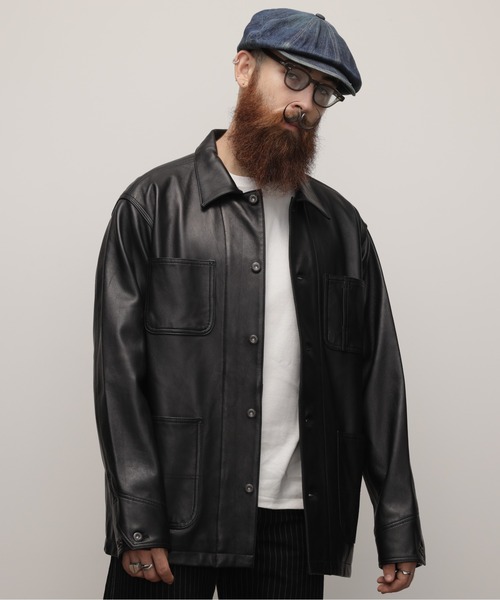Schott ショット ラムレザー カバーオール レザージャケット Schott/ショット/LAMB LEATHER COVERALL JACKET/ラムレザー