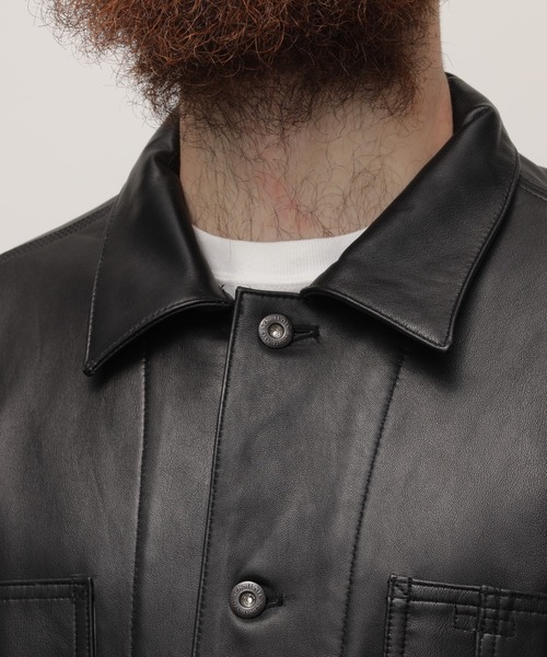 Schott/ショット/LAMB LEATHER COVERALL JACKET/ラムレザー