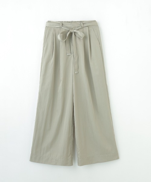 ROSE BUD(ローズバッド)の「NYLON TUCK PANTS(その他パンツ・レディース・バーガンディー/カーキ/グレー・ONE SIZE)」の2枚目の写真
