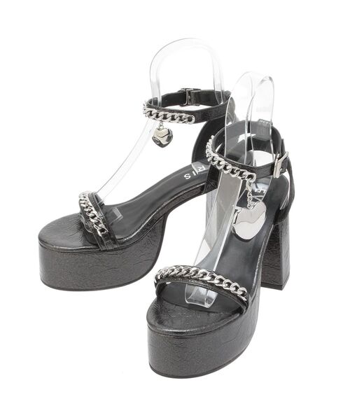 EVRIS(エヴリス)の「ハートモチーフストラップヒールサンダル(サンダル・レディース・ホワイト/ブルー/ブラック・LARGE/MEDIUM/SMALL)」の18枚目の写真