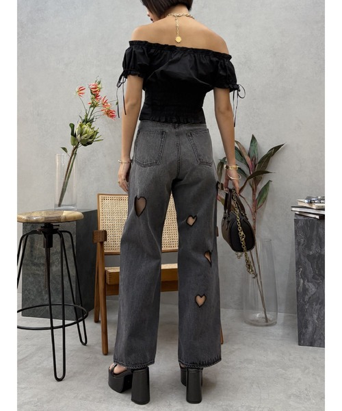 EVRIS(エヴリス)の「ハートモチーフストラップヒールサンダル(サンダル・レディース・ホワイト/ブルー/ブラック・LARGE/MEDIUM/SMALL)」の7枚目の写真