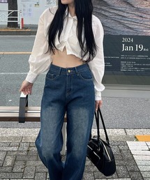 2wayクロップドバルーンシャツ