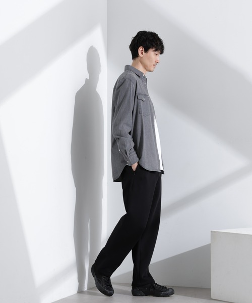 NANO universe（ナノユニバース）の「ダンボール 2wayイージーパンツ（その他パンツ・メンズ・ブラック/トップグレー・L/M/S）」の7枚目の写真