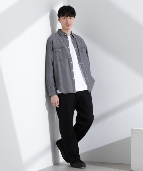 NANO universe（ナノユニバース）の「ダンボール 2wayイージーパンツ（その他パンツ・メンズ・ブラック/トップグレー・L/M/S）」の5枚目の写真