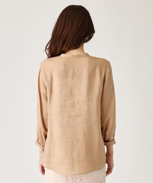 COUP DE CHANCE（クードシャンス）の「◆【ラミー100％／洗える】夏におすすめ！華やかフリルデザインブラウス（シャツ/ブラウス・レディース・ホワイト/ピンク系/ブラック/ブルーグリーン/ナチュラル・34/36/38/40）」の10枚目の写真