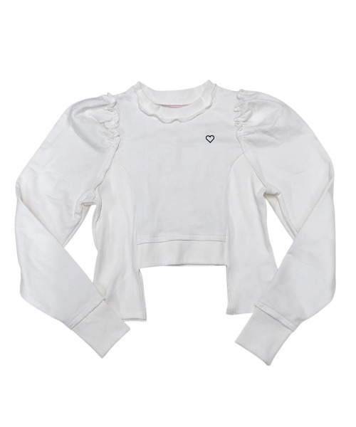 lilLilly（リルリリー）の「レースアップスウェットトップス【セットアップ対応】（スウェット・レディース・ホワイト/グレー/ブルー・FREE）」の10枚目の写真