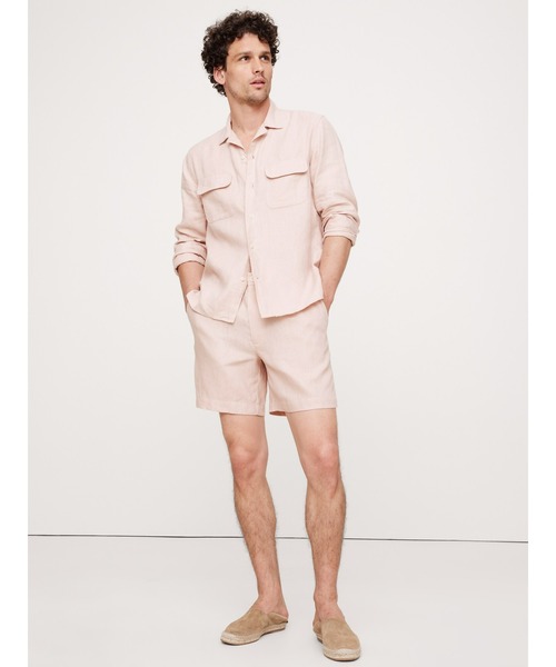 セール】7インチ リネンプルオンショートパンツ（その他パンツ