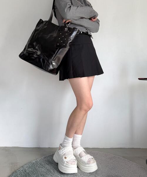 WEGO（ウィゴー）の「WEGO/厚底キルティングサンダル（サンダル・レディース・ホワイト/ブラック・MEDIUM/LARGE）」の7枚目の写真