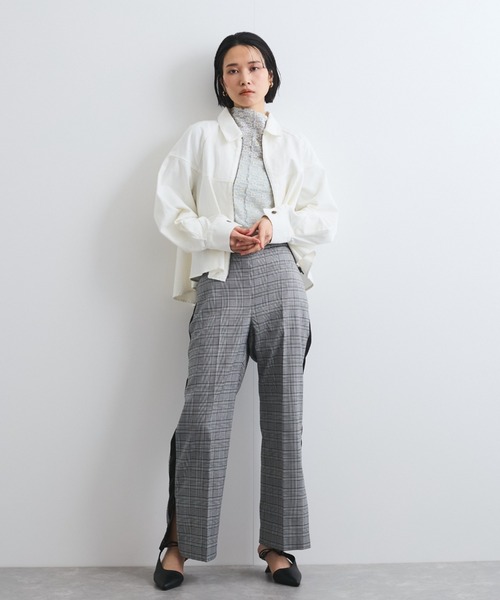 VICKY（ビッキー）の「バックフレアデニムブルゾン≪手洗い可能≫（デニムジャケット・レディース・オフホワイト/ブルー・M）」の8枚目の写真