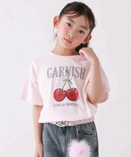 10C REPIPI（ジューシーレピピ）の「【10C REPIPI】RibonCherryTシャツ（Tシャツ/カットソー・キッズ・ブラック/レッド/ホワイト/ピンク・130cm/120cm/110cm）」の3枚目の写真