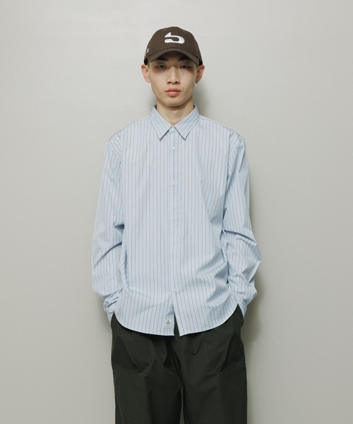 BAL（バル）の「HALF FLY BUTTON SHIRT（シャツ/ブラウス・メンズ・ブルー・1/2/3）」の2枚目の写真